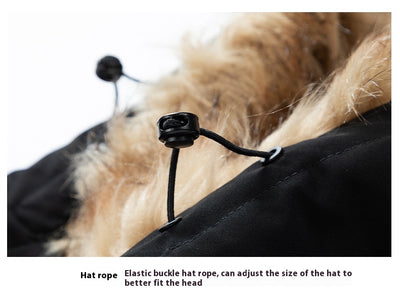 Abrigo Grueso para Hombre con Cuello de Piel - Otoño e Invierno - Image 7