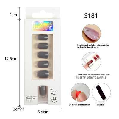 Uñas Postizas Adhesivas Removibles - Set de 24 Piezas - Image 11