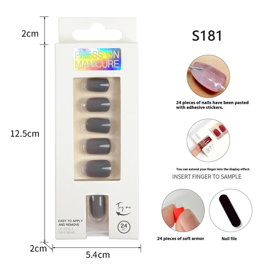 Uñas Postizas Adhesivas Removibles - Set de 24 Piezas - Image 11