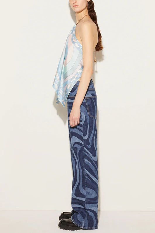 Sostén Halter Primavera Verano con Estampado de Posicionamiento - Image 20