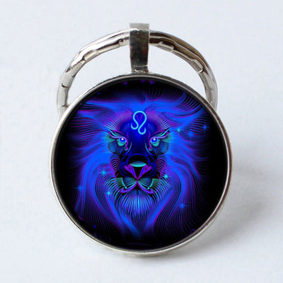 Llavero Gema de Tiempo de los 12 Signos del Zodiaco 25mm en Metal - Image 10