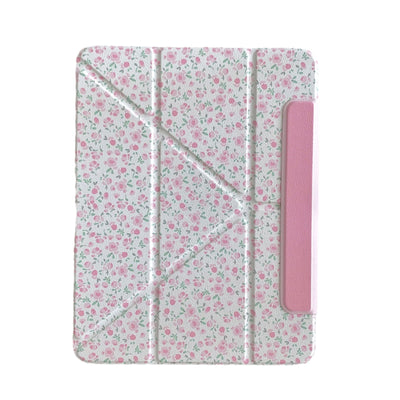 Funda Protectora para iPad Pro 13 con Diseño Floral y Ranura para Lápiz - Image 5