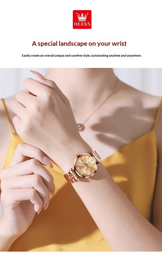 Reloj de Cuarzo para Mujer Diseño Geométrico Rombo - Image 24