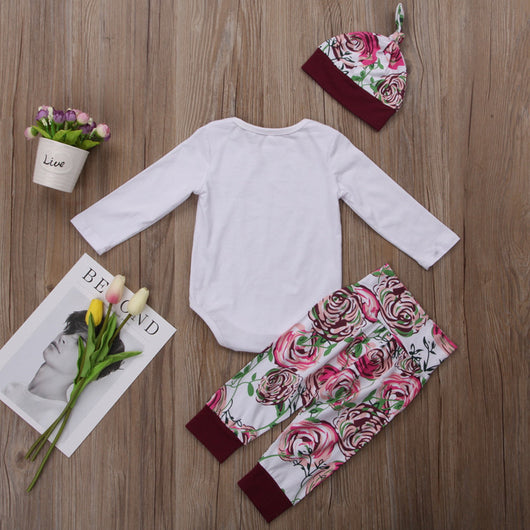 Conjunto de 3 Piezas de Algodón Estampado con Letras para Niños Pequeños - Image 4