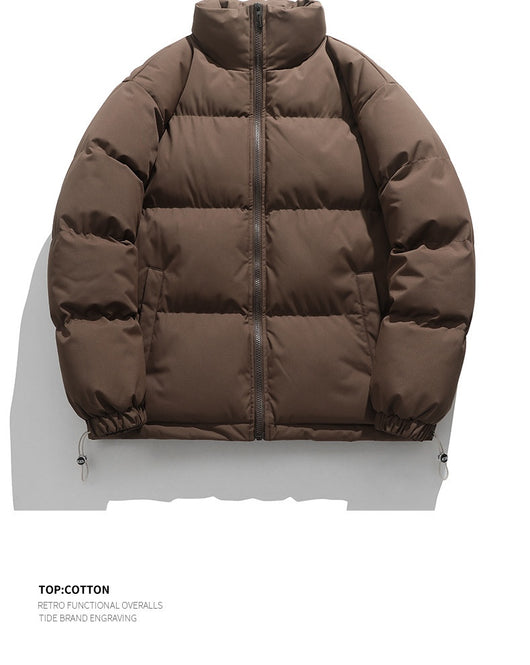 Chaqueta Acolchada de Plumas para Hombre con Cuello Alto - Image 23