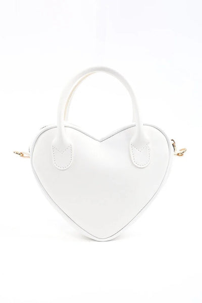 Bolso de Cuero Sintético en Forma de Corazón con Cierre y Compartimento Único - Image 4