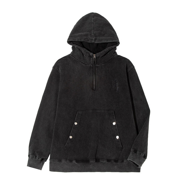Suéter Hoodie Desgastado Lavado - Marca Tide para Hombre - Image 5
