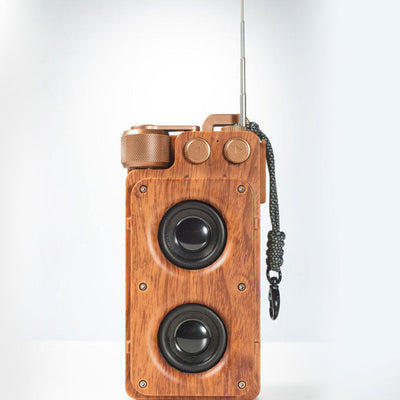 Parlante Bluetooth Dual Portátil con Diseño de Madera y Conexión USB - Image 12