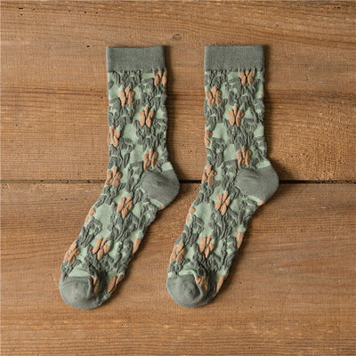Calcetines Harajuku Mori Literature Otoño Invierno para Mujer - Image 21