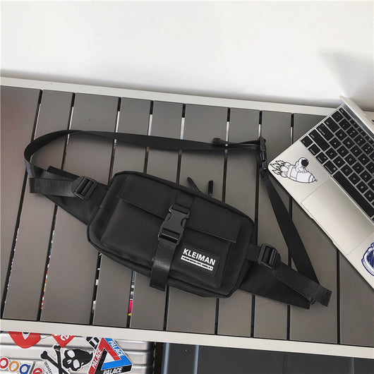 Bolsa de Pecho para Hombre - Mochila Cruzada Negra Estilo Urbano - Image 2