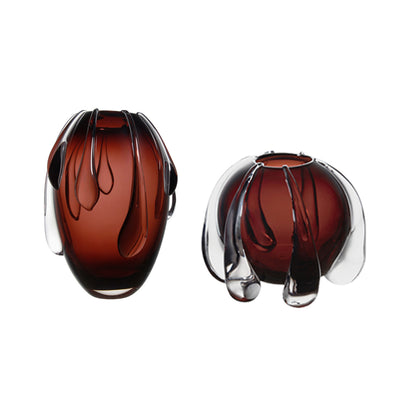 Jarrón de Cristal Marrón Elegante - Adorno Decorativo Premium - Image 5