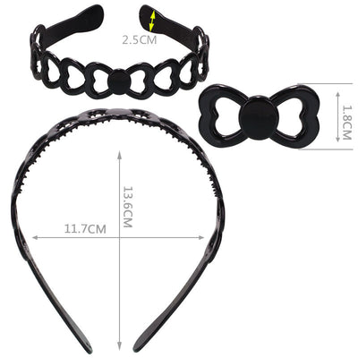 Diadema de Moño con Efecto Spray Negro para Mujer - Image 20