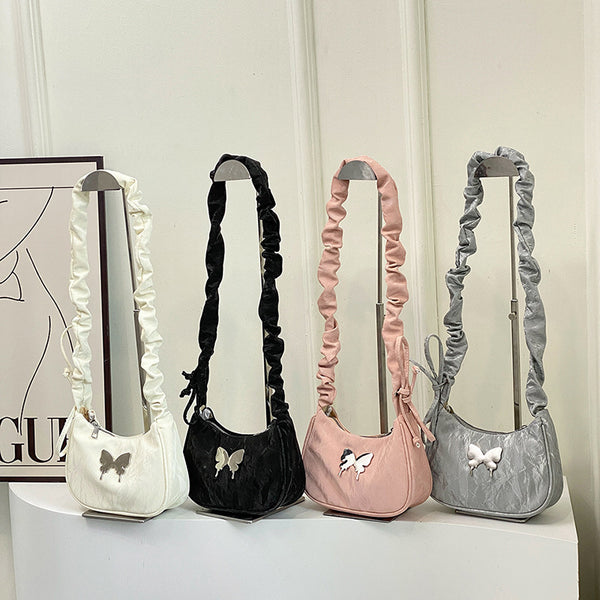 Bolsa Crossbody Casual con Cordón y Moño