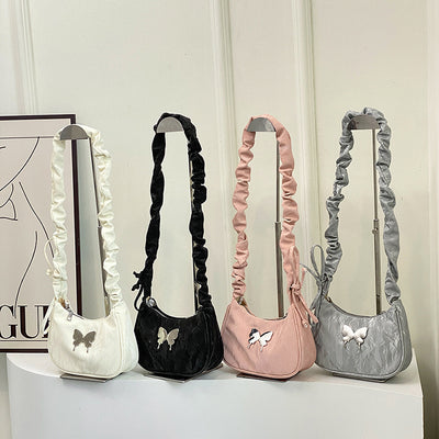 Bolsa Crossbody Casual con Cordón y Moño