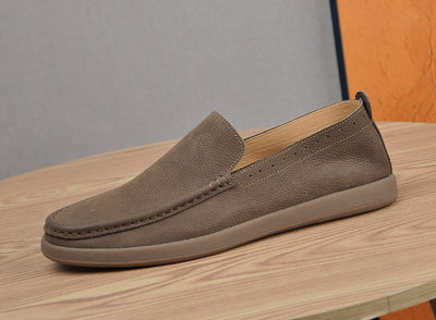 Zapatos Casuales de Cuero Suave Transpirables para Hombre - Image 12