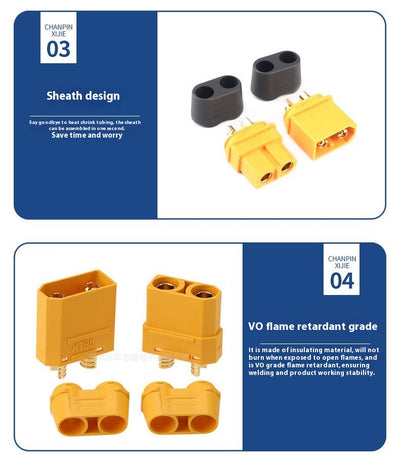 Conector Banana de Alta Corriente para Motores de Aeromodelismo (Macho y Hembra) - Image 12