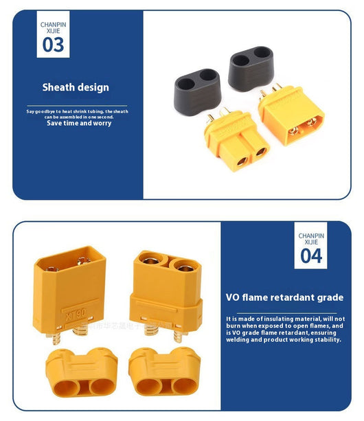 Conector Banana de Alta Corriente para Motores de Aeromodelismo (Macho y Hembra) - Image 12