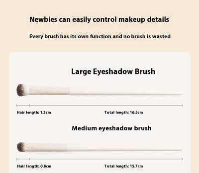 Set de Brochas de Detalle para Ojos Porcelana Cloud - Herramientas de Maquillaje Profesional - Image 17