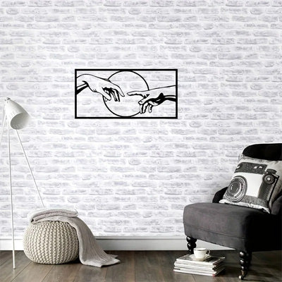 Arte Mural Metálico Negro Contemporáneo - Image 5