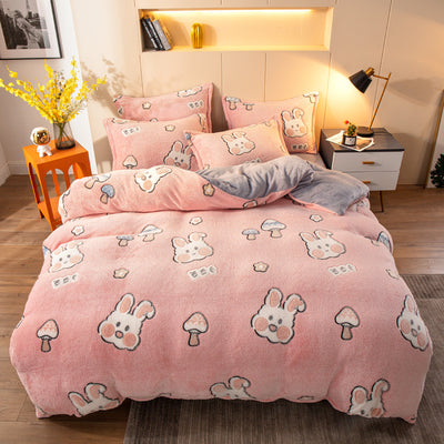 Juego de Cama 4 Piezas con Sábanas de Terciopelo Suave - Calidez Premium - Image 15