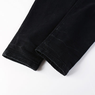 Jeans Rotos de Pana con Parches Estilo Urbano para Hombre - Image 8