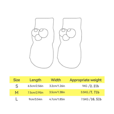 Calcetines Antideslizantes para Mascotas con Ojos Grandes y Diseño Adorable - Image 16