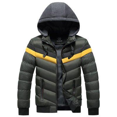 Chaqueta Impermeable con Capucha para Hombre Tallas Grandes Invierno - Image 6