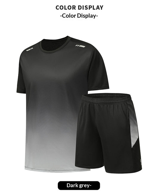 Conjunto Deportivo Casual de Verano con Diseño Degradado - Playera y Shorts - Image 17