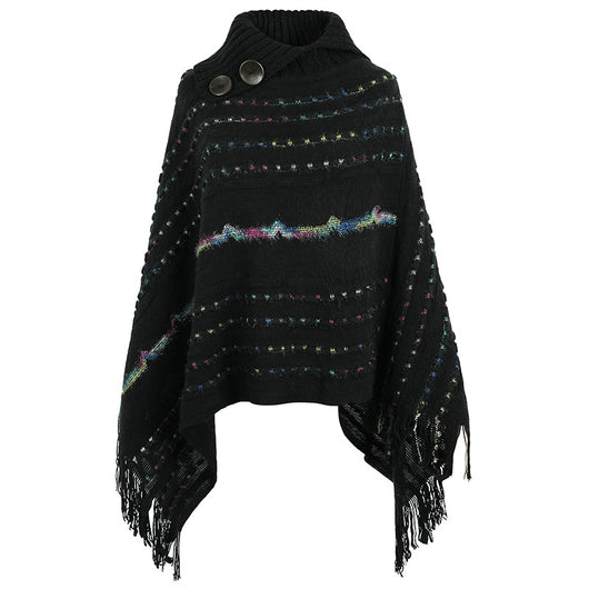 Capa Tejida con Cuello Solapa para Mujer - Image 8