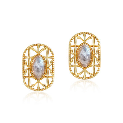 Aretes Chapados en Plata S925 y Oro 9K para Mujer - Image 6
