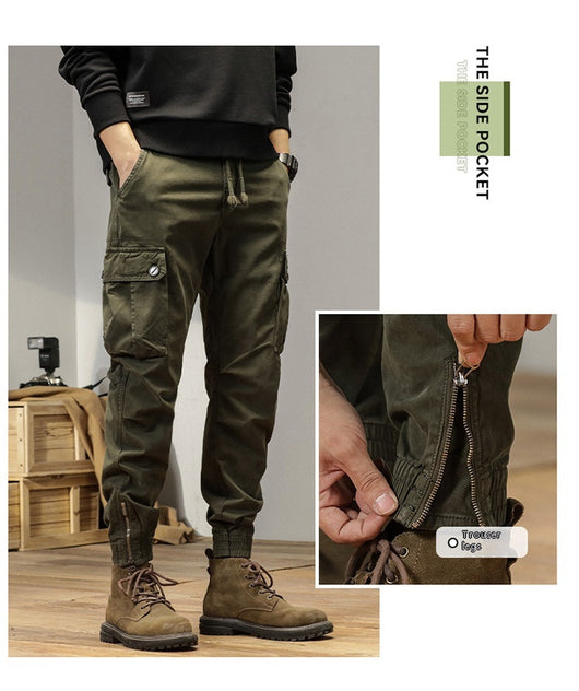 Overol Suelto Retro con Ajuste en Tobillo - Estilo Casual Versátil - Image 16