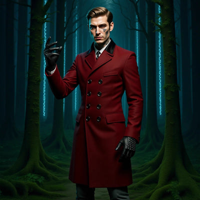 Abrigo de Lana Forrado para Hombre - Otoño e Invierno