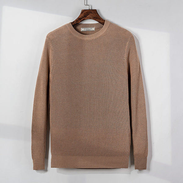 Suéter Tejido Cuello Redondo para Hombre - Pullover Otoño