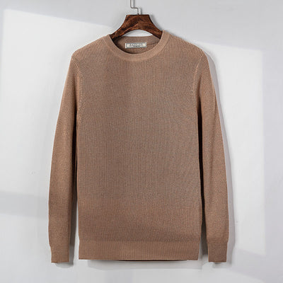 Suéter Tejido Cuello Redondo para Hombre - Pullover Otoño - Image 2