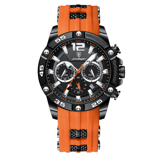 Reloj de Pulsera Multifuncional para Hombre con Banda de Silicona - Image 4