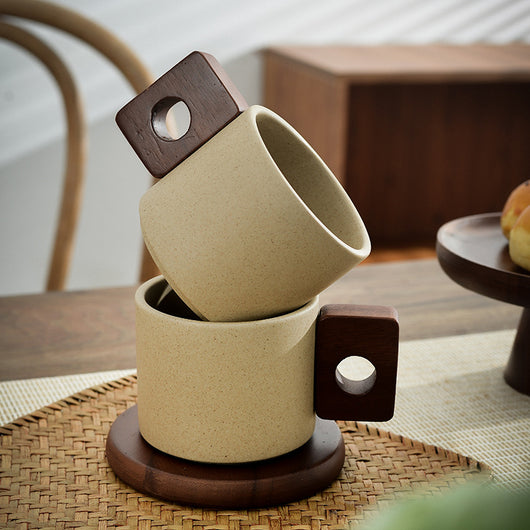 Taza de Cerámica Estilo Japonés Retro para el Bienestar
