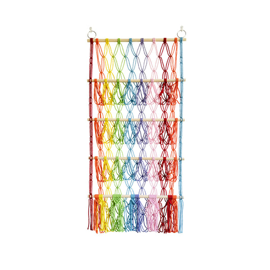 Organizador de Almacenamiento Tejido de 4 Niveles con Red de Bolsillo - Image 10