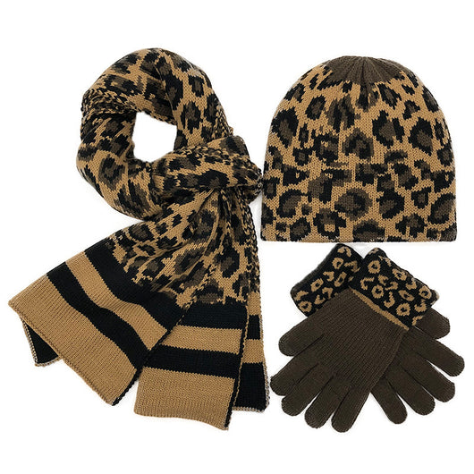 Traje Estampado Leopardo Europeo Cálido y Grueso - Image 16