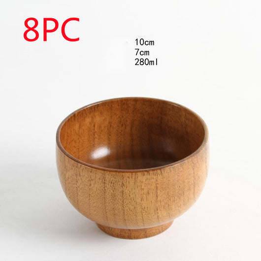 Cuenco de Madera de Azufaifa Estilo Japonés Natural - Image 13