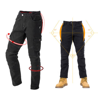 Pantalón Vaquero de Protección para Motociclista con Cinturón de Carreras Camuflaje - Image 3