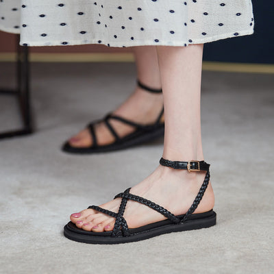 Sandalias Planas con Correa Estilo Coreano - Comodidad Casual - Image 3
