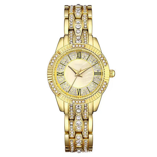Reloj de Pulsera Elegante de Lujo con Diamantes Incrustados y Superficie de Cielo Estrellado para Mujer - Image 14
