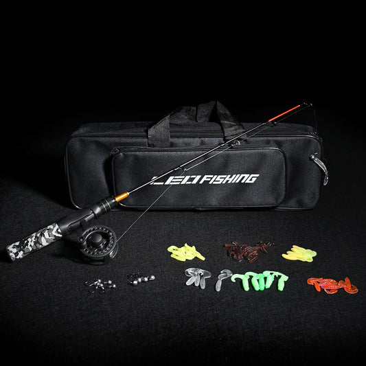 Kit Completo de Pesca con Caña Ajustable y Rueda Delantera de Alto Rendimiento