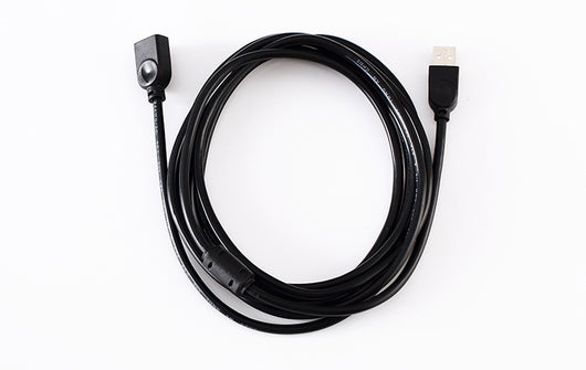 Cable Extensor USB 2.0 Negro con Núcleo de Cobre