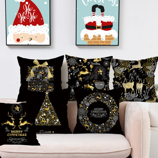 Funda de Almohada Piel de Durazno Estampada para Sofá y Oficina