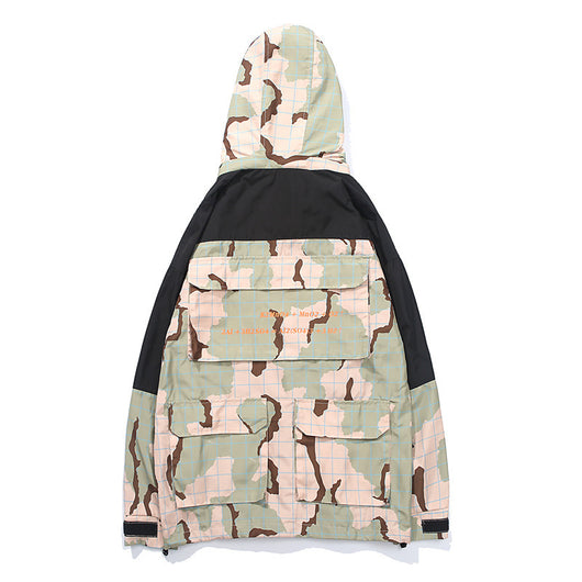 Chaqueta Casual de Patchwork Camuflado con Múltiples Bolsillos - Image 9