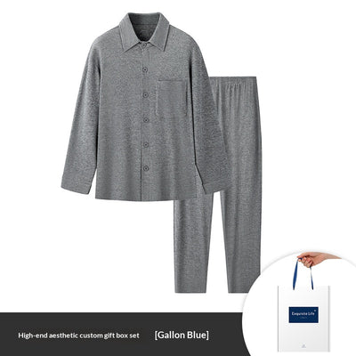 Pijama Hombre Jacquard Cuadros Otoño Invierno - Image 6