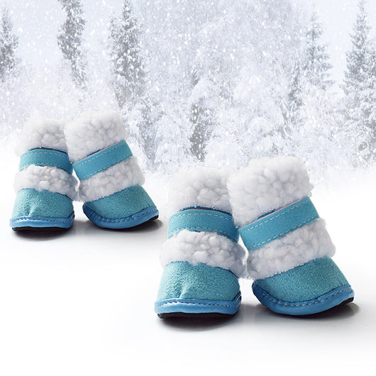 Botines de Lana para Perros - Zapatos Cálidos de Algodón Antideslizantes Invierno - Image 6