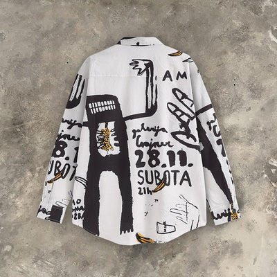 Playera de Diseño Graffiti Pintado a Mano - Colección Otoño Invierno - Image 5
