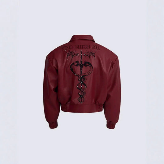 Abrigo de Cuero PU con Tachas Metálicas - Estilo Street - Image 2